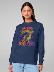 All + Every Blue Scooby Doo Halloween Heebie Jeebiesville Sweatshirt - Image 2 of 4