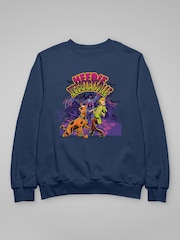 All + Every Blue Scooby Doo Halloween Heebie Jeebiesville Sweatshirt - Image 3 of 4