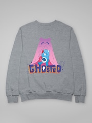 All + Every Grey Care Bears UTM Halloween Grumpy Bear Ghosted Sweatshirt - Image 3 of 4