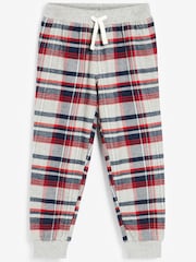 Red/Navy 100% Cotton Check Pyjamas 2 Pack (3-16yrs) - Image 5 of 9