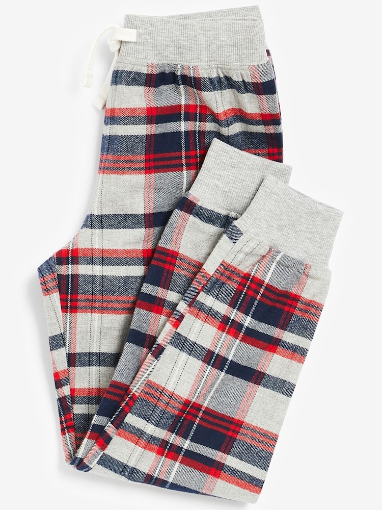 Red/Navy 100% Cotton Check Pyjamas 2 Pack (3-16yrs) - Image 7 of 9