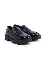 Kickers Black Kori Loafer Rivet Leather Shoes - Image 2 of 5