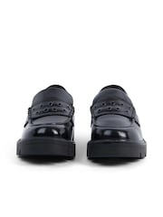 Kickers Black Kori Loafer Rivet Leather Shoes - Image 3 of 5