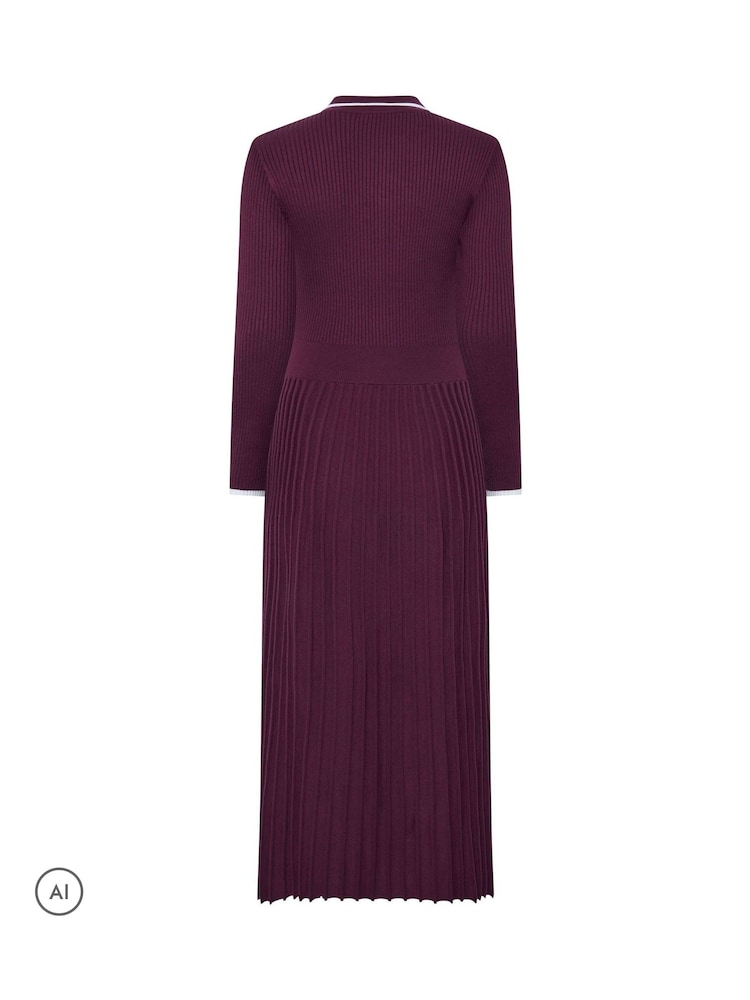 Star by Julien MacDonald Red Knitted Collar Dress - Image 6 of 6 Star by Julien MacDonald Red Knitted Collar Dress - Image 6 of 6