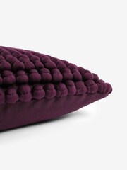Purple 43 x 43 Global Bobble Cushion - Image 2 of 6