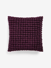 Purple 43 x 43 Global Bobble Cushion - Image 4 of 6