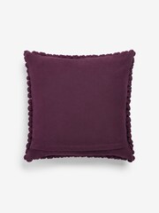 Purple 43 x 43 Global Bobble Cushion - Image 5 of 6
