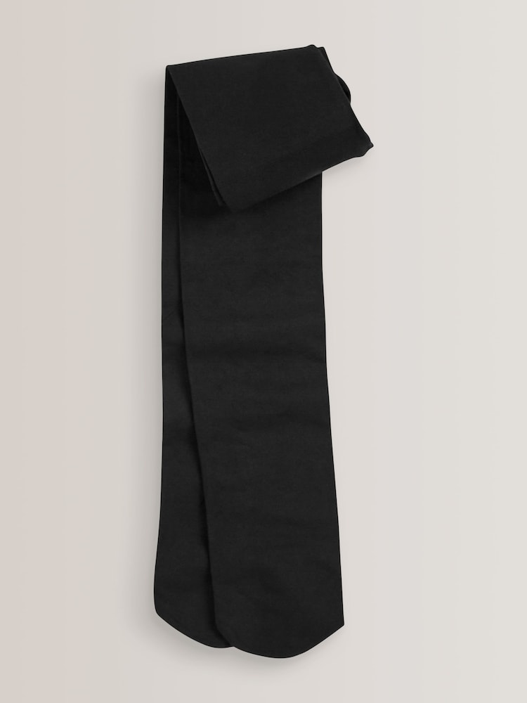 Black Regular Length 2 Pack 80 Denier School Tights - Image 3 of 3