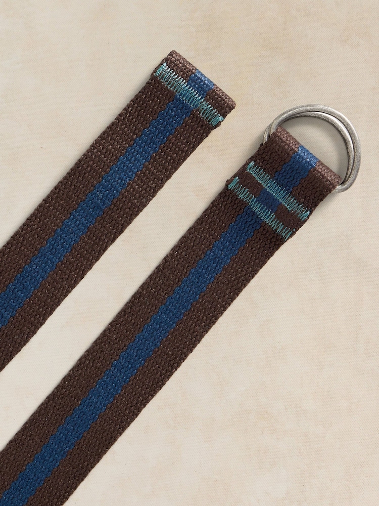 White Stuff Brown Webbing Belt - Image 3 of 3