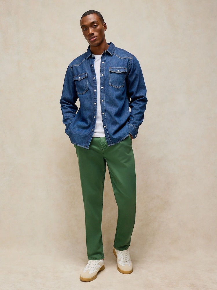 White Stuff Green Sutton Chino Trousers - Image 1 of 6 White Stuff Green Sutton Chino Trousers - Image 1 of 6