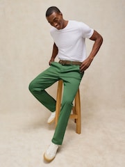 White Stuff Green Sutton Chino Trousers - Image 2 of 6