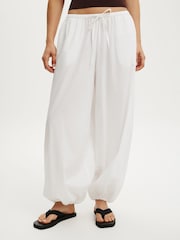 Cotton On White Rio Balloon Trousers - Image 1 of 5