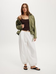 Cotton On White Rio Balloon Trousers - Image 3 of 5