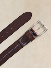 White Stuff Chunky Stitch Leather Belt - 3суретінің 3 суреті