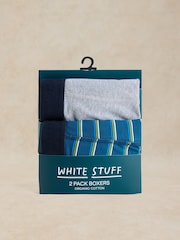أزرق - حزمة من 2 بوكسر Hove من White Stuff - صورة 1 من 4
