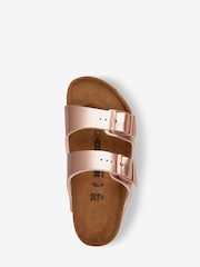 Birkenstock Copper Kids Arizona Birko Flor Copper Sandals - Image 3 of 4