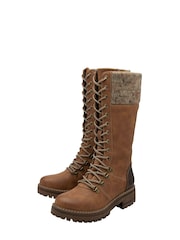 Braun - Lotus Kniehohe Stiefel mit Reißverschluss - Bild 2 von 4