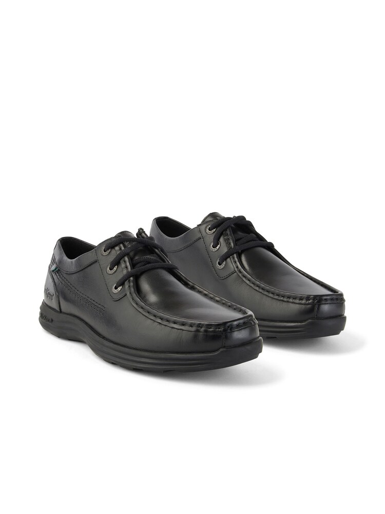 Kickers Black Reasan Mocc Leather Shoes - Image 2 of 6 Kickers Black Reasan Mocc Leather Shoes - Image 2 of 6