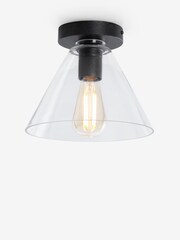 Clear Cleveland Flush Ceiling Light - Image 2 of 5