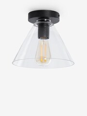 Clear Cleveland Flush Ceiling Light - Image 3 of 5