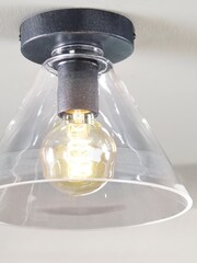 Clear Cleveland Flush Ceiling Light - Image 4 of 5