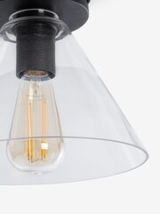 Clear Cleveland Flush Ceiling Light - Image 5 of 5
