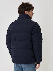Threadbare Corduroy Funnel Neck Puffer Coat - صورة 3 من 5
