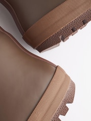 Chocolate Brown Thinsulate™ Warm Lined Cuff Wellies - Image 5 of 5