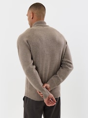 Threadbare Brown Raglan Sleeve Roll Neck Jumper - Image 3 of 5