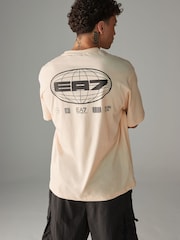 Emporio Armani EA7 Graphic Series Globe Oversized T-Shirt - Image 1 of 4