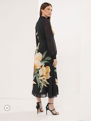 Star by Julien MacDonald Black Placement Print Shirt Dress - Image 3 of 6