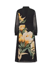 Star by Julien MacDonald Black Placement Print Shirt Dress - Image 6 of 6