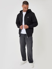 Threadbare Heavyweight Relaxed Fit Cotton Rich Zip Through Hoodie - صورة 4 من 5