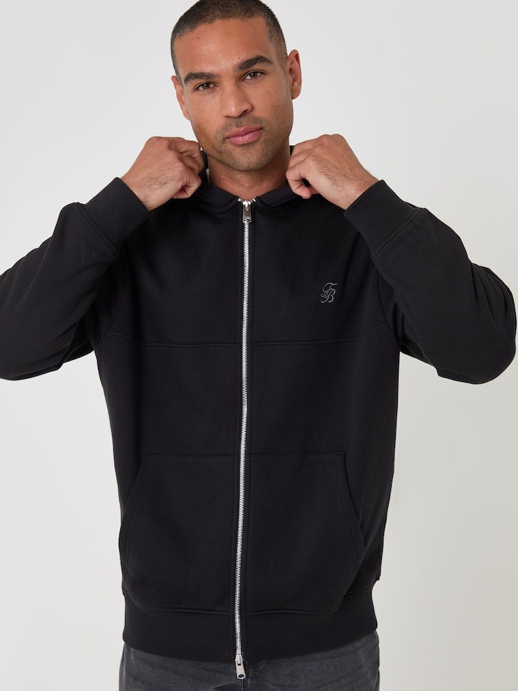 Threadbare Heavyweight Relaxed Fit Cotton Rich Zip Through Hoodie - صورة 5 من 5