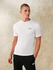 Emporio Armani EA7 Core ID Logo 100% Cotton T-Shirt - Image 1 of 5