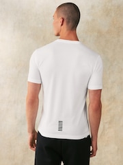 Emporio Armani EA7 Core ID Logo 100% Cotton T-Shirt - Image 2 of 5