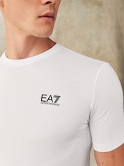 Emporio Armani EA7 Core ID Logo 100% Cotton T-Shirt - Image 3 of 5