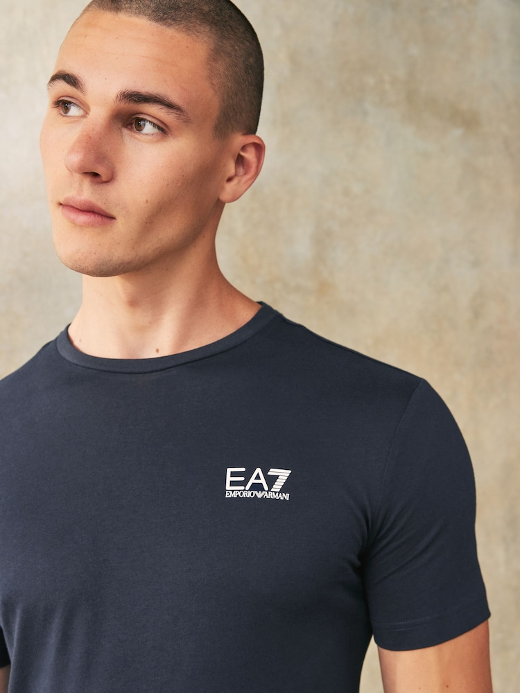 Koszulka Emporio Armani Ea7 Core ID w 100% z bawełny z logo - Image 3 of 6