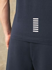 Emporio Armani EA7 Core ID Logo 100% Cotton T-Shirt - Image 5 of 6