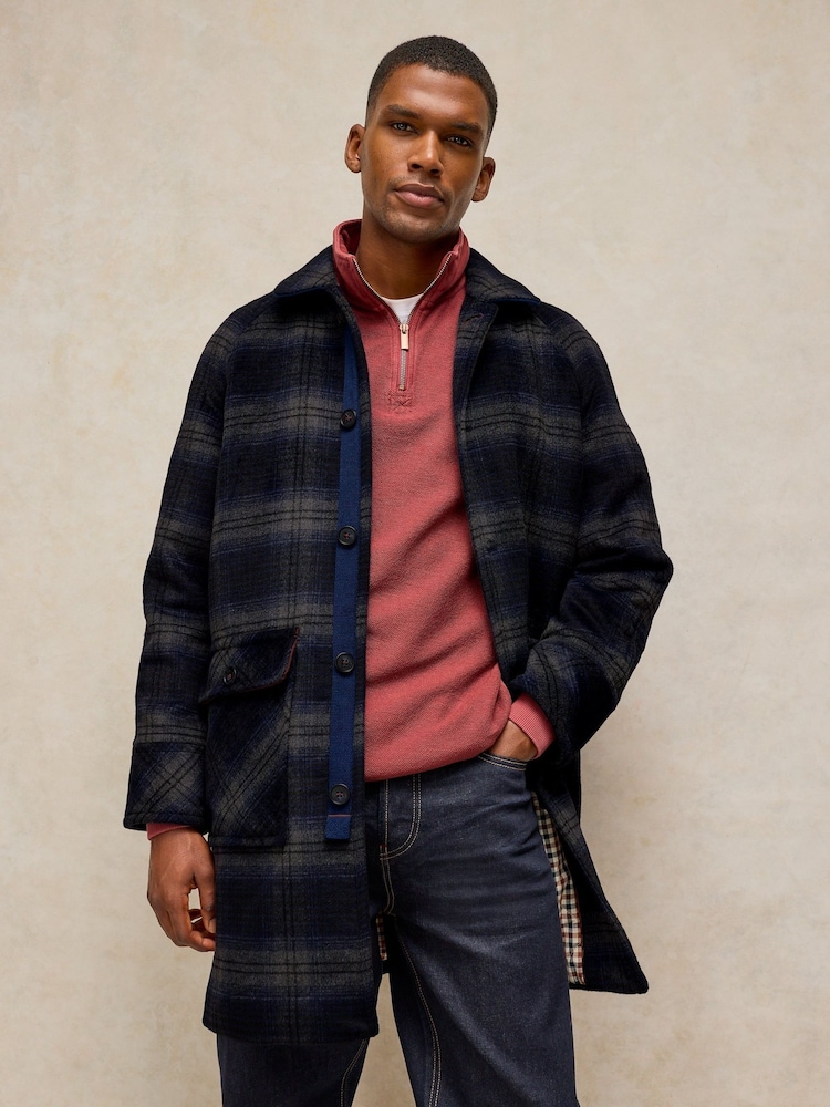 White Stuff Blue Alton Wool Blend Utility Coat - Image 2 of 7 White Stuff Blue Alton Wool Blend Utility Coat - Image 2 of 7