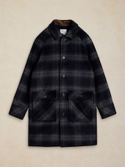 White Stuff Blue Alton Wool Blend Utility Coat - Image 6 of 7