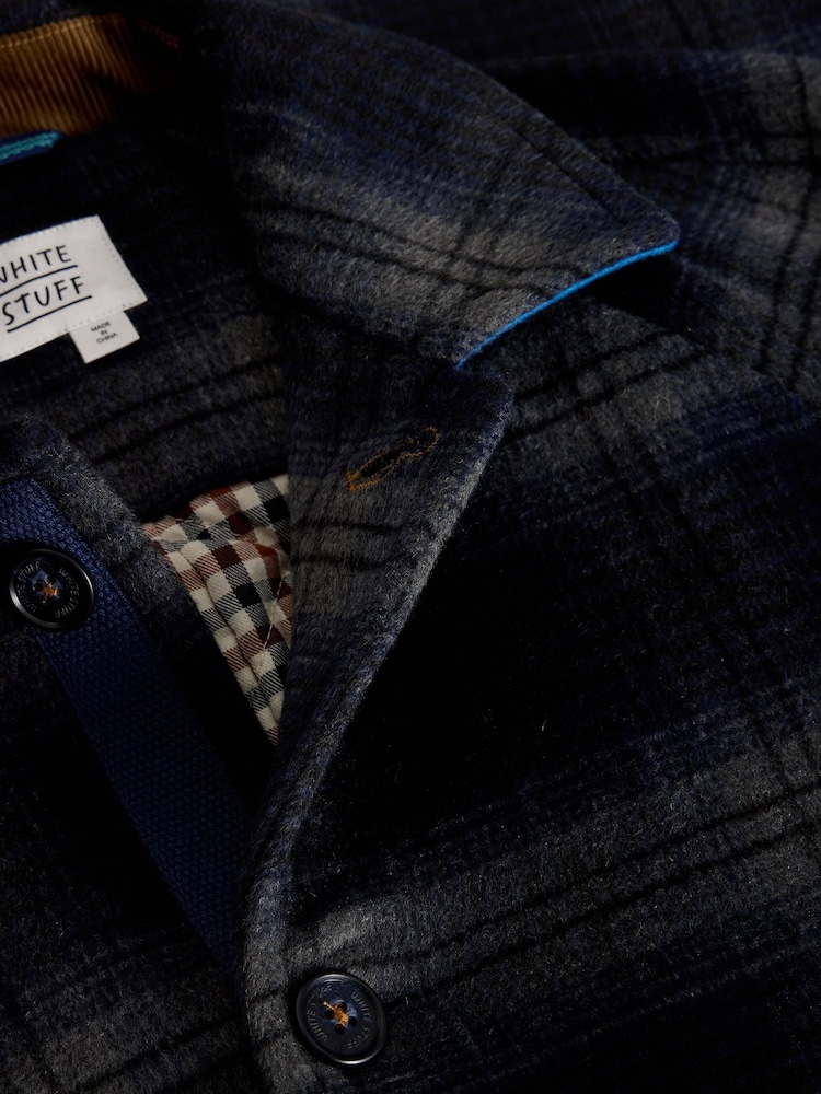White Stuff Blue Alton Wool Blend Utility Coat - Image 7 of 7 White Stuff Blue Alton Wool Blend Utility Coat - Image 7 of 7