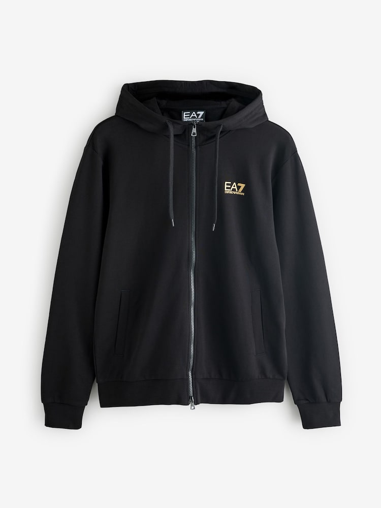 Emporio Armani EA7 Core ID Zip Up Hoodie Tracksuit - Image 2 of 3