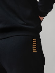 EA7 Black/Gold Core Id Zip Up Hoodie Tracksuit - Image 6 of 9