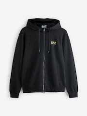 EA7 Black/Gold Core Id Zip Up Hoodie Tracksuit - Image 8 of 9