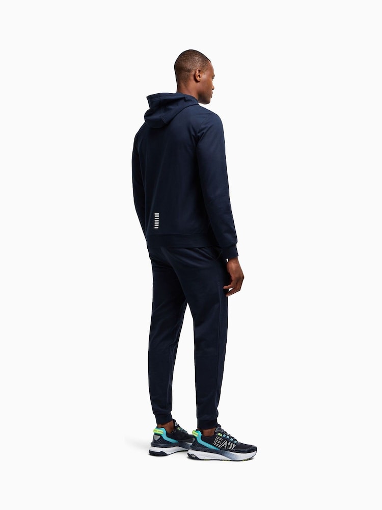 Emporio Armani EA7 Core ID Zip Up Hoodie Tracksuit - Image 2 of 8