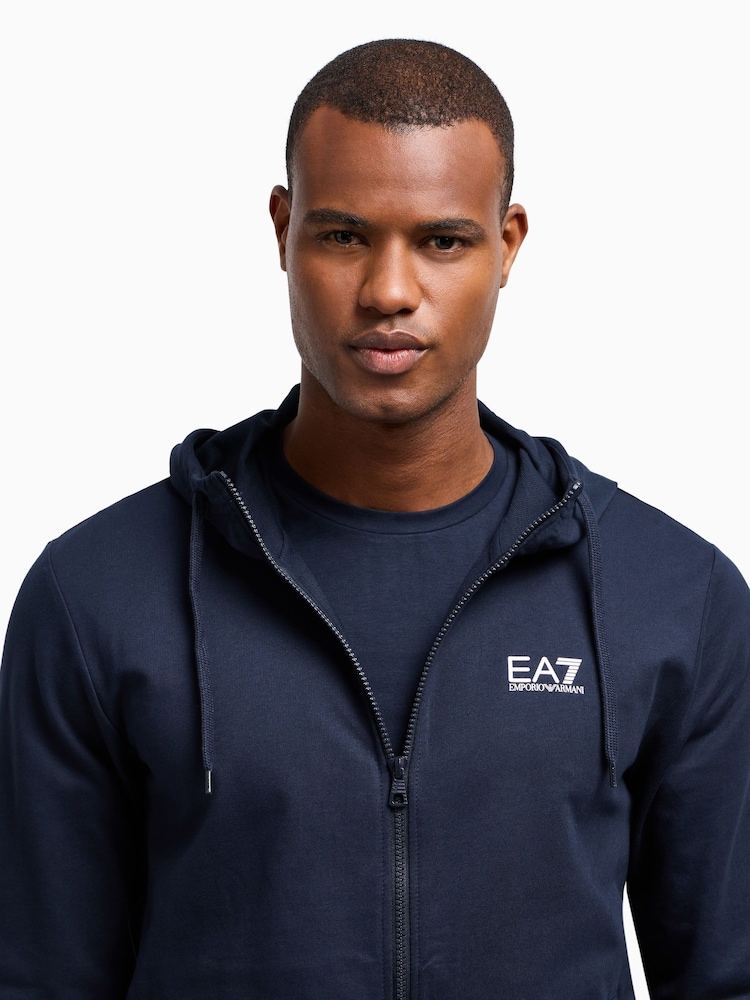 Emporio Armani EA7 Core ID Zip Up Hoodie Tracksuit - Image 4 of 8