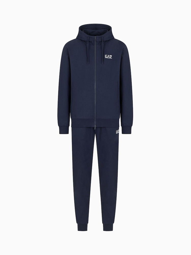 Emporio Armani EA7 Core ID Zip Up Hoodie Tracksuit - Image 6 of 8