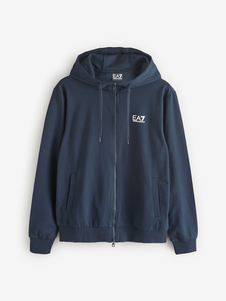 Emporio Armani EA7 Core ID Zip Up Hoodie Tracksuit - Image 7 of 8