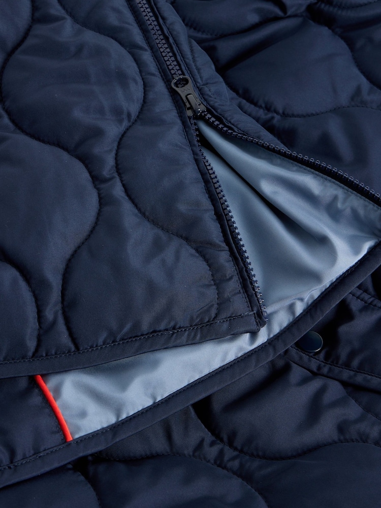White Stuff Blue Waverley Puffer Coat - Image 7 of 7